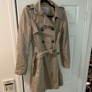 Pink Martini Beige Trench Coat